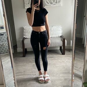 PLT Ripped Skinny Jeans